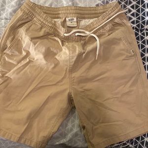 Vans khaki shorts good condition size M.